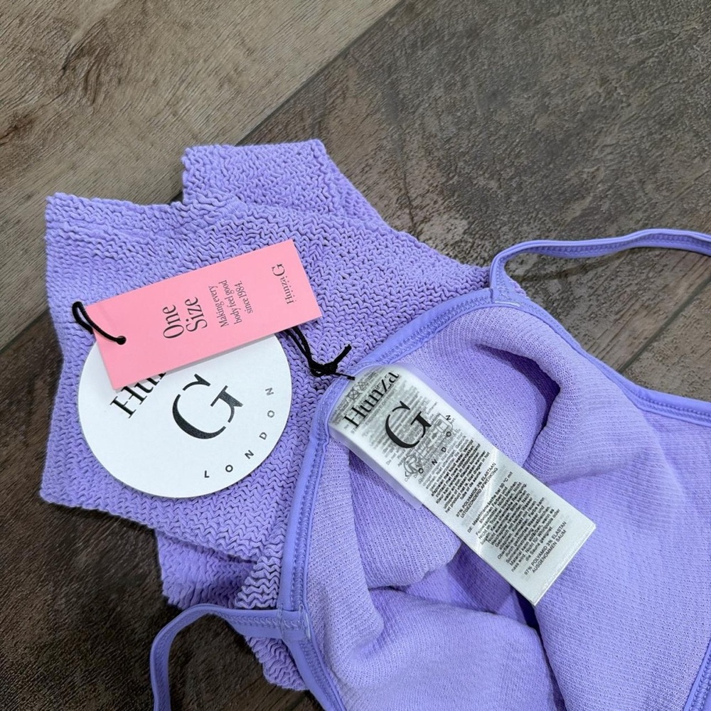 Hunza G Lilac One Piece Swimsuit - Picture 5 of 5